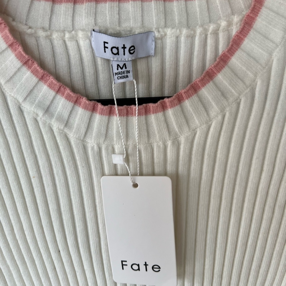 NWT FATE Puff Sleeve Crew neck sweater - Picture 4 of 11